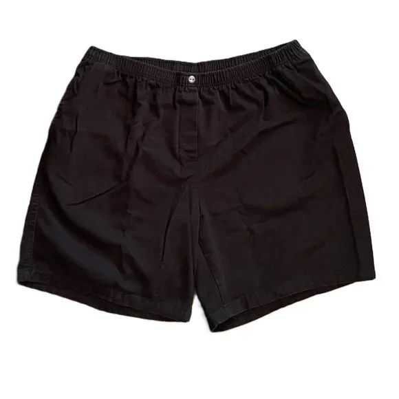 WOMENS SHORTS Size 26W WOMAN WITHIN Elastic Waist BLACK Cotton DENIM 1071A - Picture 9 of 9